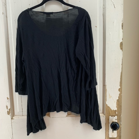 Lilly Lou Black Top with Built In Jacket - Picture 4 of 4